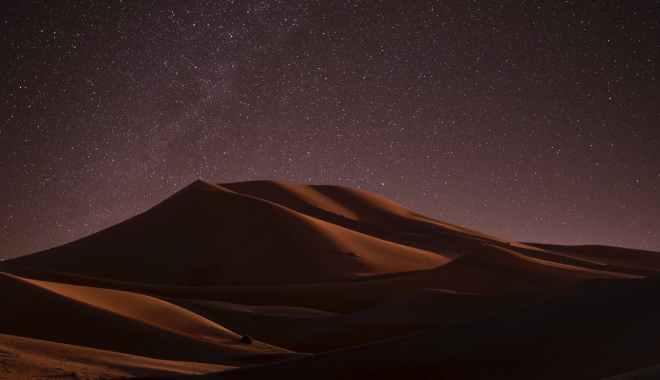 desert during nighttime